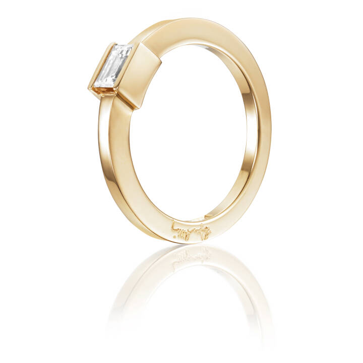 Deco Wedding Ring Guld i gruppen Ringe / Forlovelses- og vielsesringe hos SCANDINAVIAN JEWELRY DESIGN (13-101-01233)