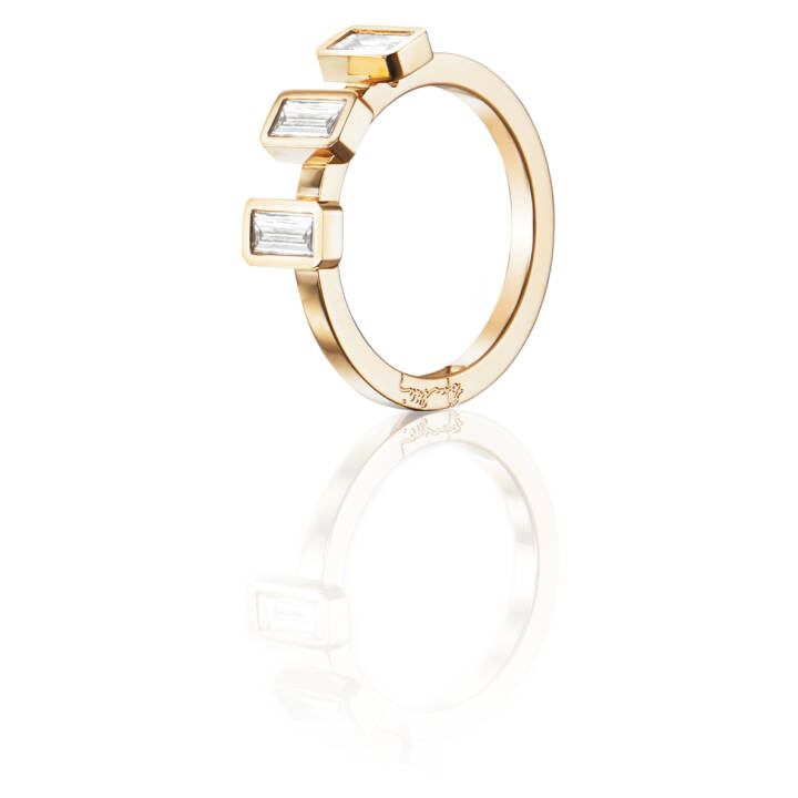 Baguette Wedding 0.60 ct diamant Ring Guld i gruppen Ringe / Forlovelses- og vielsesringe hos SCANDINAVIAN JEWELRY DESIGN (13-101-01556)