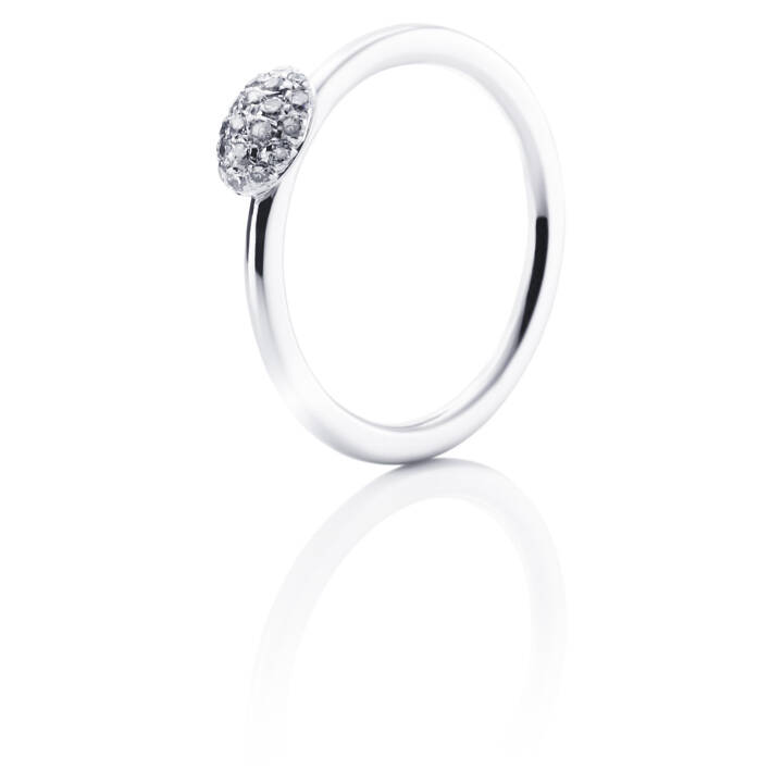 Love Bead - Diamonds Ring Hvidguld i gruppen Ringe / Ringe i hvidguld hos SCANDINAVIAN JEWELRY DESIGN (13-102-00440)