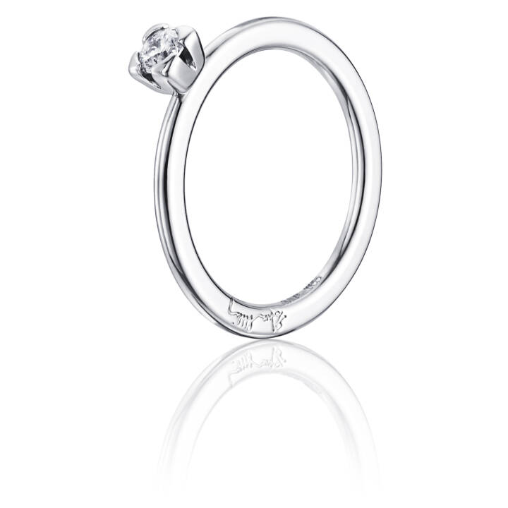 Love Bead Wedding 0.19 ct diamant Ring Hvidguld i gruppen Ringe / Forlovelses- og vielsesringe hos SCANDINAVIAN JEWELRY DESIGN (13-102-00455)