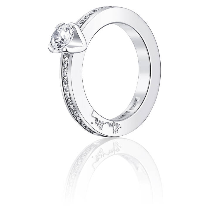 Heart To Heart 0.50 ct diamant Ring Hvidguld i gruppen Ringe / Ringe i hvidguld hos SCANDINAVIAN JEWELRY DESIGN (13-102-00933)