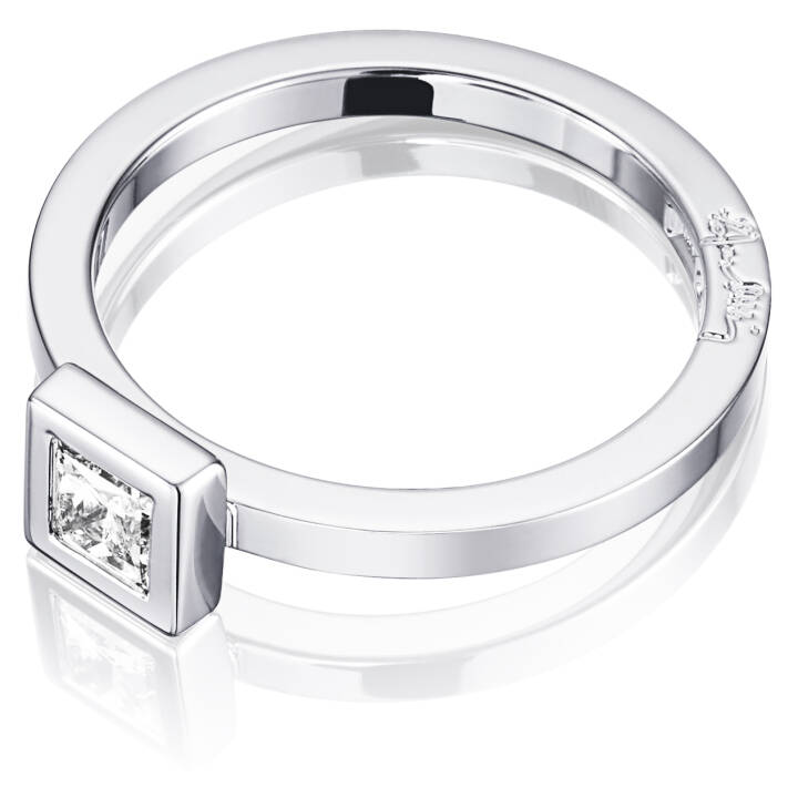 Princess Wedding Thin 0.30 ct diamant Ring Hvidguld i gruppen Ringe / Forlovelses- og vielsesringe hos SCANDINAVIAN JEWELRY DESIGN (13-102-01116)