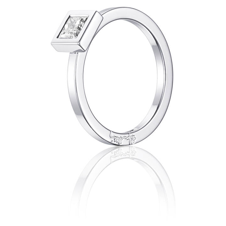 Product Image for Efva Attling Princess Wedding Thin 040 ct Ring Hvidguld 17.00 mm