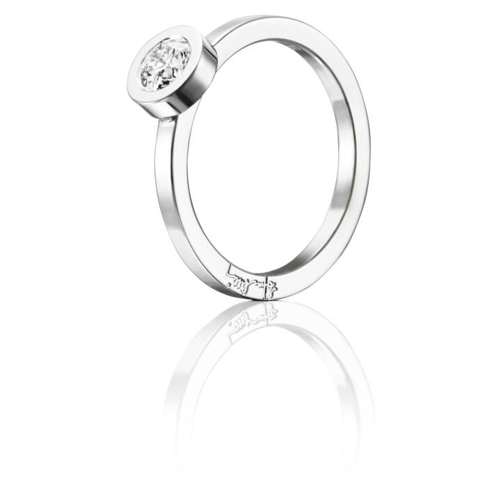 The Wedding Thin 0.40 ct diamant Ring Hvidguld i gruppen Ringe / Forlovelses- og vielsesringe hos SCANDINAVIAN JEWELRY DESIGN (13-102-01122)