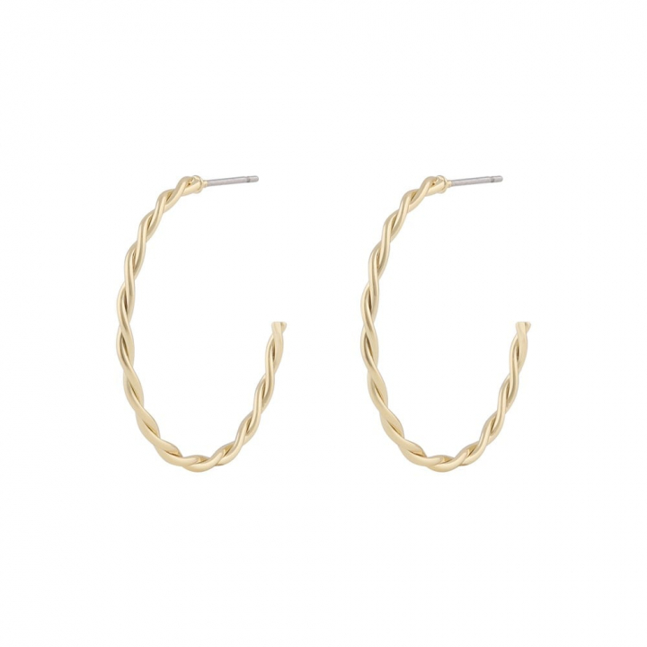 Harper big oval ear Gold i gruppen Øreringe / Guldøreringe hos SCANDINAVIAN JEWELRY DESIGN (1314-6500-257)