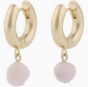 Sanna ear Gold light pink i gruppen Øreringe / Guldøreringe hos SCANDINAVIAN JEWELRY DESIGN (1318-6600-379)