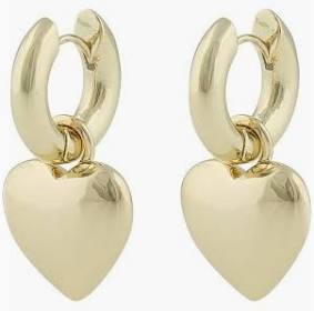 Lara heart ring pendant earrings i gruppen Øreringe / Guldøreringe hos SCANDINAVIAN JEWELRY DESIGN (1324-7000-257)