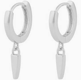 Aero ring pendant Earring Silver i gruppen Øreringe / Sølvøreringe hos SCANDINAVIAN JEWELRY DESIGN (1329-6200-256)