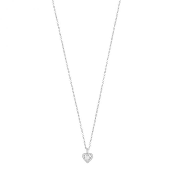 Nisi heart pendant Necklace Silver i gruppen Halskæde / Sølvhalskæde hos SCANDINAVIAN JEWELRY DESIGN (1356-0142-012-42)