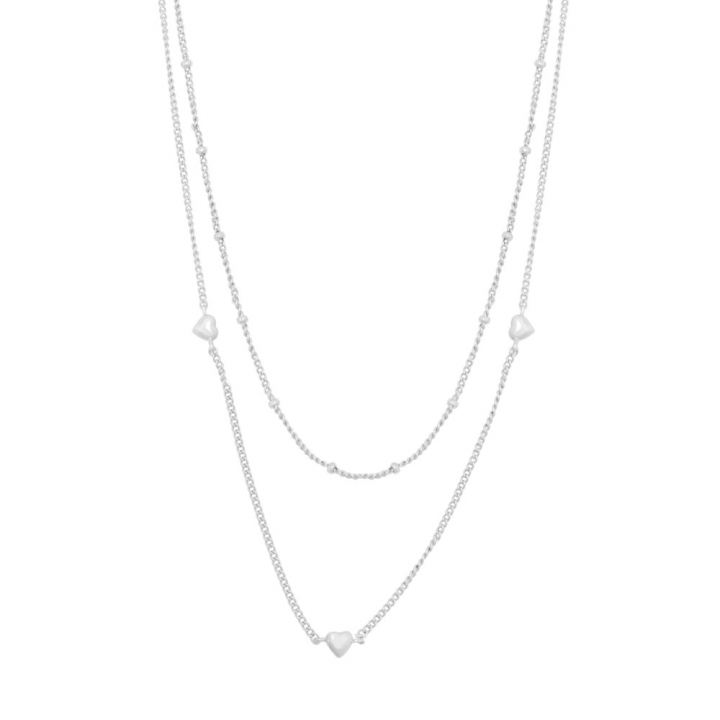 Lovely double chain neck 40 plain silver - 40 cm i gruppen Halskæde / Sølvhalskæde hos SCANDINAVIAN JEWELRY DESIGN (1363-0140-256-40)