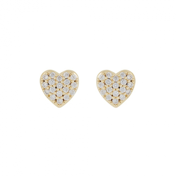 Lovely small crystal Earrings Gold i gruppen Øreringe / Guldøreringe hos SCANDINAVIAN JEWELRY DESIGN (1363-6200-251)