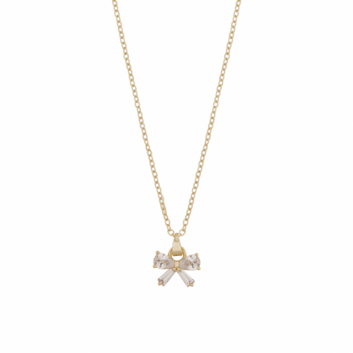 Eira bow pendant Necklace 45 i gruppen Halskæde / Guldhalskæde hos SCANDINAVIAN JEWELRY DESIGN (1368-0345-251)
