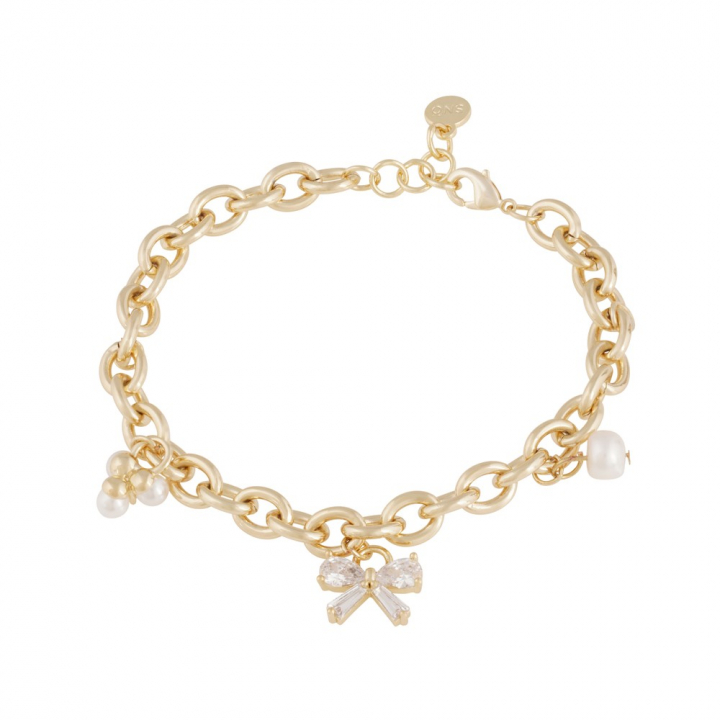 Eira charm Bracelet Gold i gruppen Armbånd / Guldarmbånd hos SCANDINAVIAN JEWELRY DESIGN (1368-3400-362)