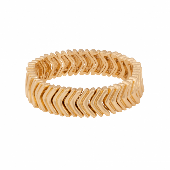 Liddy big elastic Bracelet Gold onesize i gruppen Armbånd / Guldarmbånd hos SCANDINAVIAN JEWELRY DESIGN (1388-3700-257)