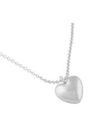 Cute big heart Necklace Silver i gruppen Halskæde / Sølvhalskæde hos SCANDINAVIAN JEWELRY DESIGN (1394-0450-256-50)