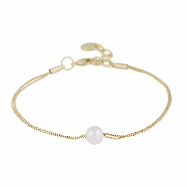 Karan double chain Bracelet Gold i gruppen Armbånd / Guldarmbånd hos SCANDINAVIAN JEWELRY DESIGN (1399-3500-362)