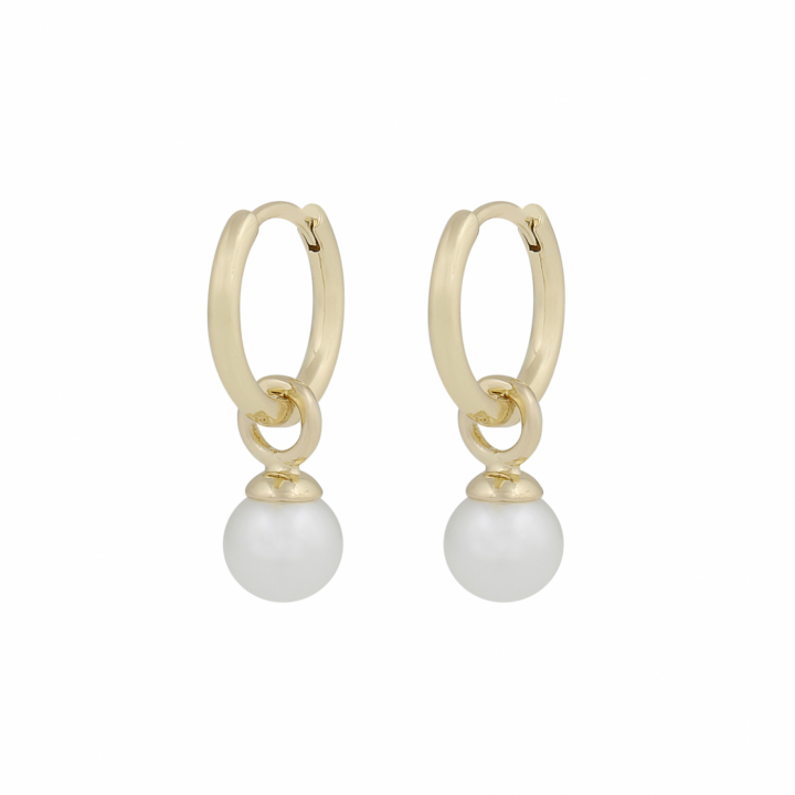 Karan small pendant ring Earrings Gold i gruppen Øreringe / Perleøreringe hos SCANDINAVIAN JEWELRY DESIGN (1399-6100-362)