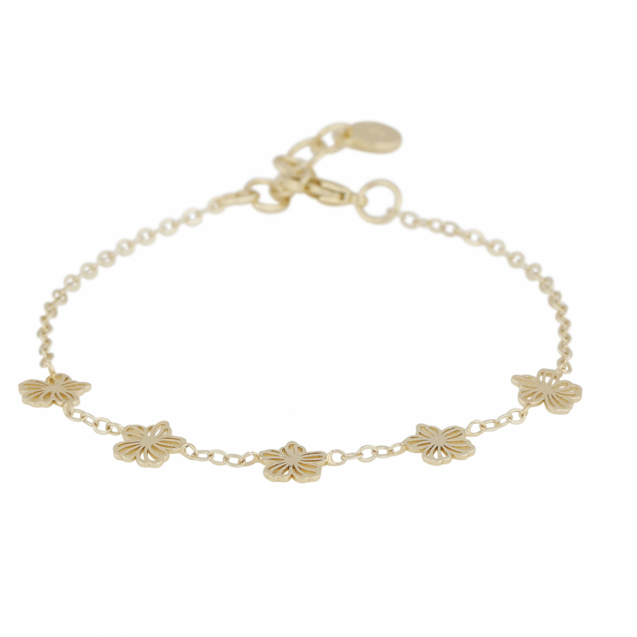 Flora daisy Bracelet Gold i gruppen Armbånd / Guldarmbånd hos SCANDINAVIAN JEWELRY DESIGN (1400-3200-257)