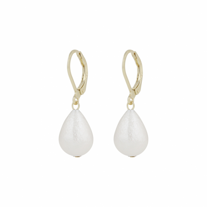 Jackie silk hook Earrings Gold i gruppen Øreringe / Guldøreringe hos SCANDINAVIAN JEWELRY DESIGN (1404-6700-362)
