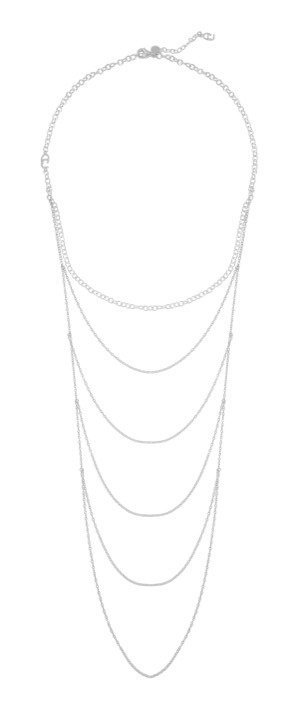 CU draped Halskæde Sølv 90 cm i gruppen Halskæde / Sølvhalskæde hos SCANDINAVIAN JEWELRY DESIGN (1421210009)