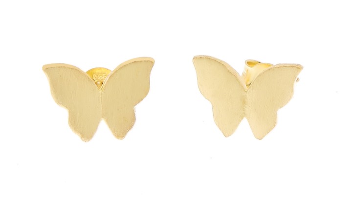 Butterfly Ørering Guld i gruppen Øreringe / Guldøreringe hos SCANDINAVIAN JEWELRY DESIGN (1421420004)