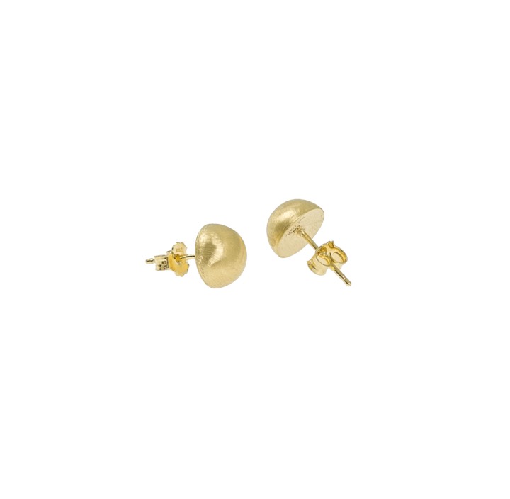 Feather small round Ørering Guld i gruppen Øreringe / Guldøreringe hos SCANDINAVIAN JEWELRY DESIGN (1426420006)