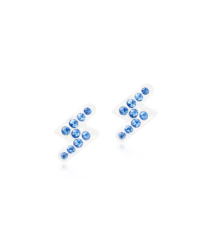 MP Brilliance Flash 8 mm, Sapphire i gruppen Øreringe / Sølvøreringe hos SCANDINAVIAN JEWELRY DESIGN (15-01185-04)