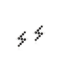 MP Brilliance Flash 8 mm, Jet i gruppen Øreringe / Sølvøreringe hos SCANDINAVIAN JEWELRY DESIGN (15-01185-07)