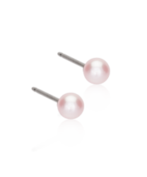 NT Pearl 4 mm, Light rose i gruppen Øreringe / Perleøreringe hos SCANDINAVIAN JEWELRY DESIGN (15-1231-64)