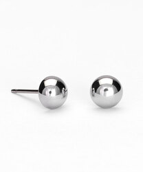 ST Half ball 6 mm i gruppen Øreringe / Sølvøreringe hos SCANDINAVIAN JEWELRY DESIGN (15-1487-00)