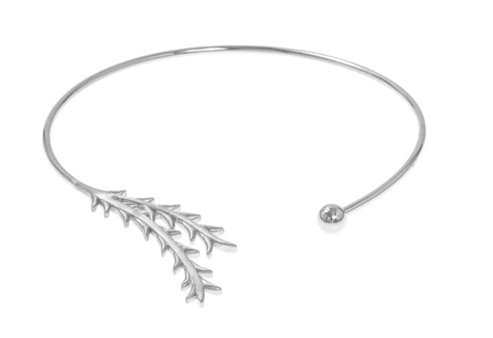 Tree twig bangle Armbånd Sølv i gruppen Halskæde / Sølvhalskæde hos SCANDINAVIAN JEWELRY DESIGN (1521111002)