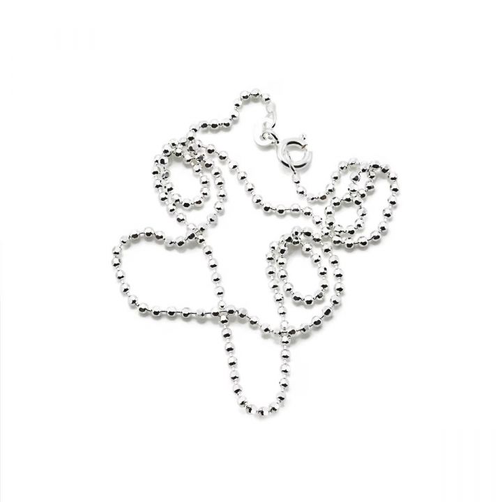 Bead Chain D/C 1.8 mm Halskæde Sølv 45 cm i gruppen Efva Attling Back Week / Efva Attling Black Week - 20% hos SCANDINAVIAN JEWELRY DESIGN (16-100-00790-0045)