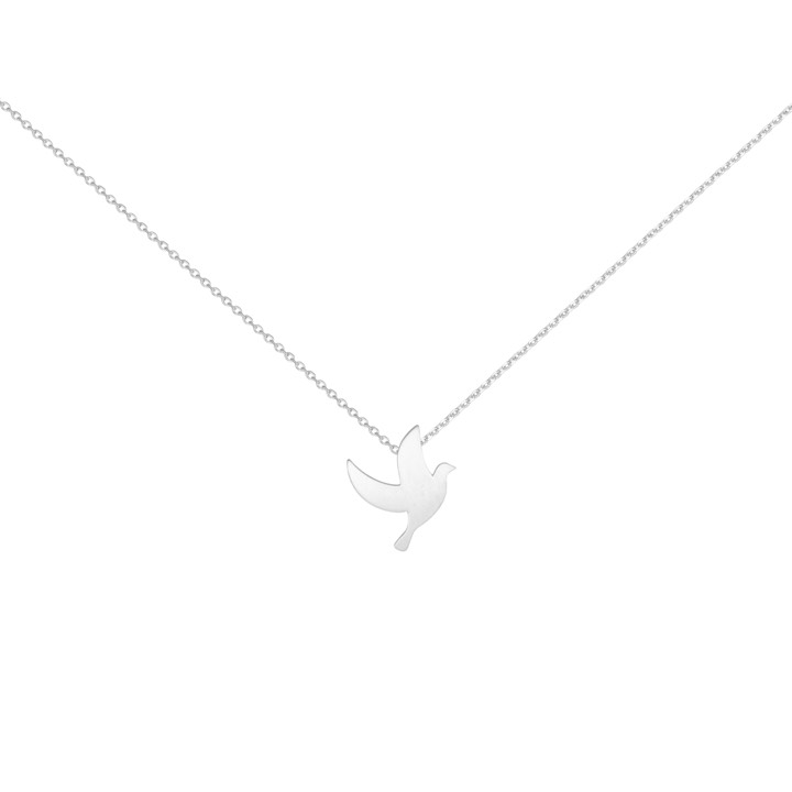 Peace neck Sølv 40-45 cm i gruppen Halskæde / Sølvhalskæde hos SCANDINAVIAN JEWELRY DESIGN (1612171008)