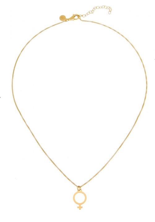 Letters venus neck gold 42-47 cm i gruppen Halskæde / Guldhalskæde hos SCANDINAVIAN JEWELRY DESIGN (1622121007)
