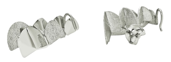 Roof double Ørering Sølv i gruppen Øreringe / Sølvøreringe hos SCANDINAVIAN JEWELRY DESIGN (1723410001)