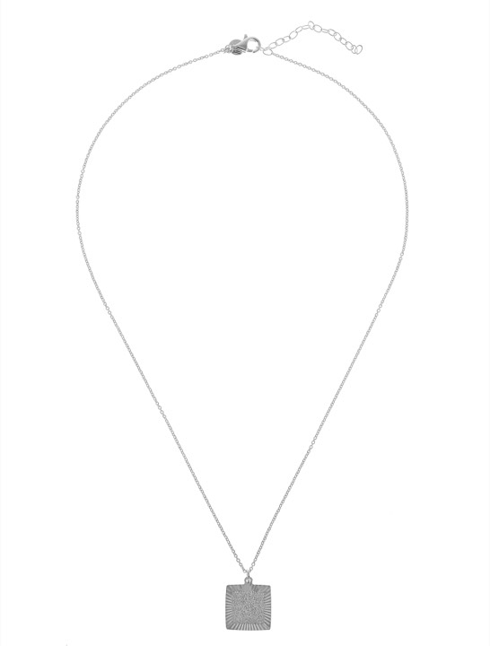 Two square pendent Halskæde Sølv 45-60 cm i gruppen Last Chance / Halskæde hos SCANDINAVIAN JEWELRY DESIGN (1821170001)