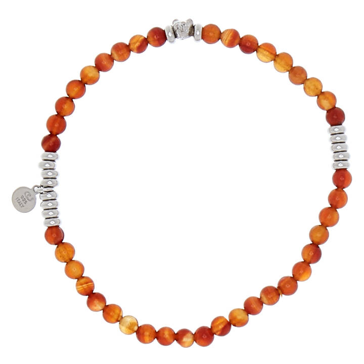 Product Image for CU JEWELLERY Bear elastic brace Armbånd orange Sølv cm