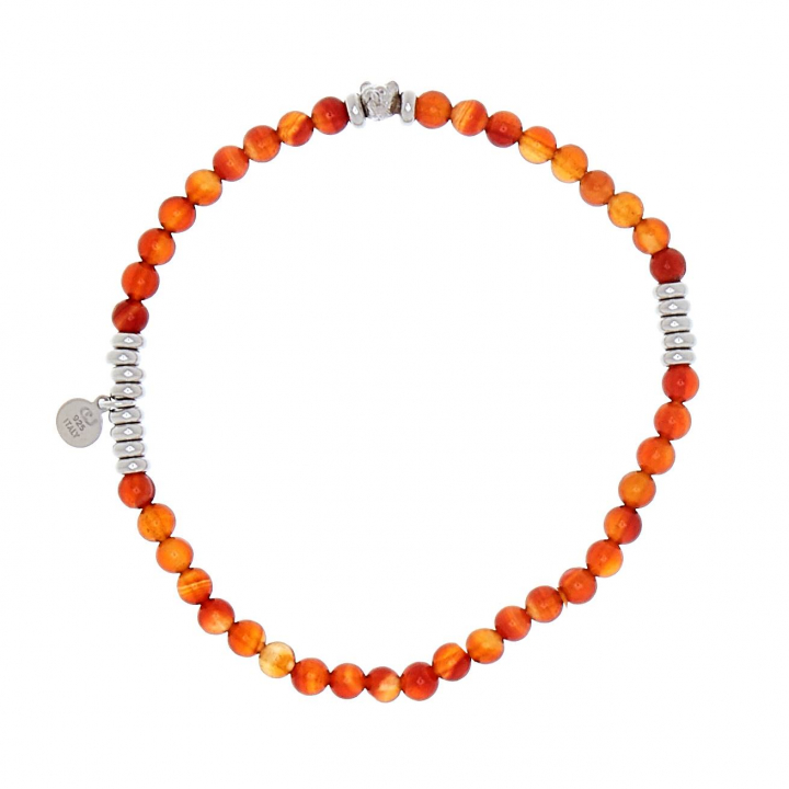 Product Image for CU JEWELLERY Bear elastic brace Armbånd orange Sølv 21 cm