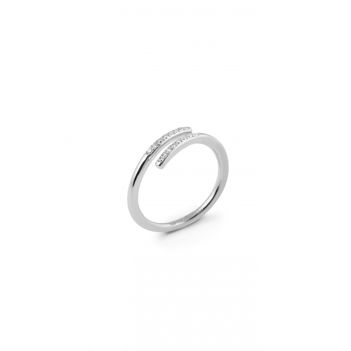 Loop stone ring Sølv 18/19 i gruppen Ringe / Sølvringe hos SCANDINAVIAN JEWELRY DESIGN (1927570184)