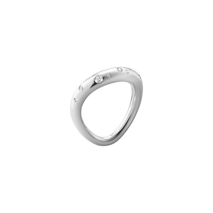OFFSPRING Ring Diamant 0.14 ct Sølv i gruppen Ringe / Diamantringe hos SCANDINAVIAN JEWELRY DESIGN (20000136)