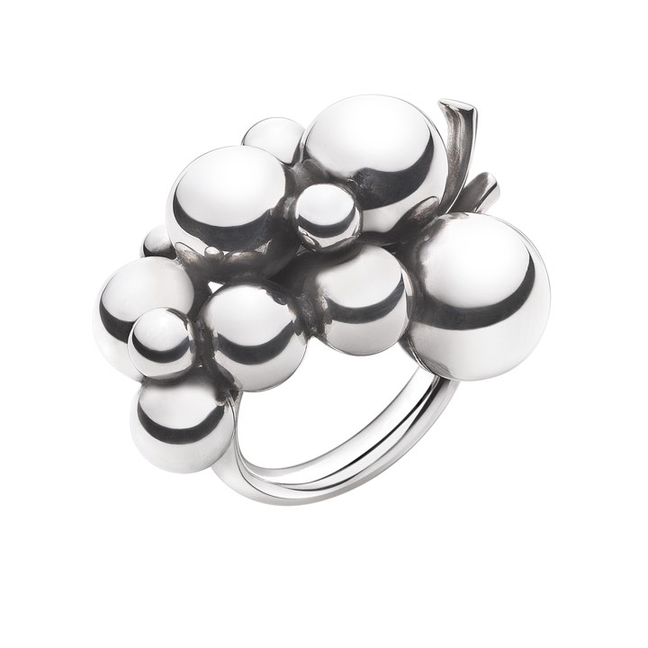 MOONLIGHT GRAPES LARGE Ring Sølv i gruppen Ringe / Sølvringe hos SCANDINAVIAN JEWELRY DESIGN (20000334)