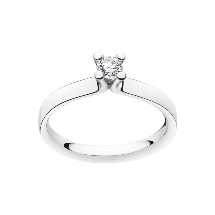 MAGIC SOLITAIRE Ring Diamant 0.20 ct Platinum i gruppen Ringe / Forlovelses- og vielsesringe hos SCANDINAVIAN JEWELRY DESIGN (20000458)