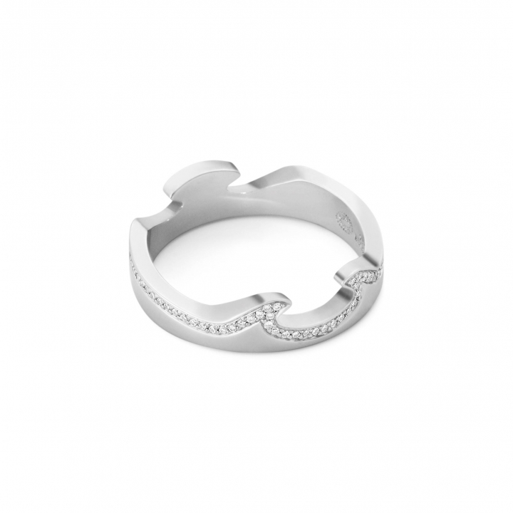 FUSION END Ring Diamant 0.15 ct i gruppen Ringe / Ringe i hvidguld hos SCANDINAVIAN JEWELRY DESIGN (20000624)
