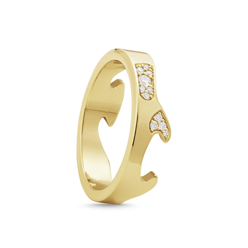 FUSION END Ring Diamant (Guld) i gruppen Ringe / Diamantringe hos SCANDINAVIAN JEWELRY DESIGN (20001060)