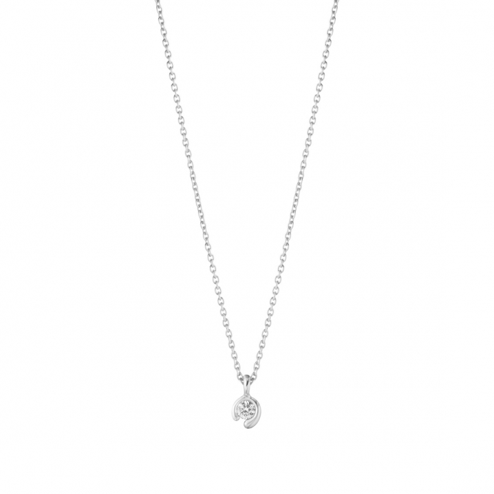 MERCY PENDANT Pendant/Halskædes Diamant white gold 0.05ct i gruppen Halskæde / Diamanthalskæde hos SCANDINAVIAN JEWELRY DESIGN (20001141)