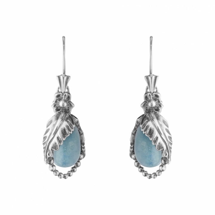 Product Image for Georg Jensen 2023 HERITAGE Ørering Sølv BLUE QUARTZ