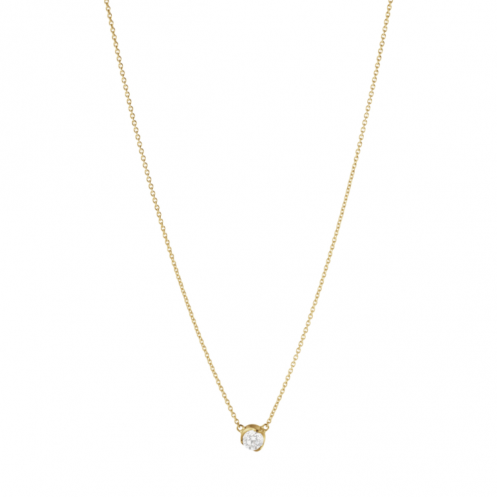 GJ SIGNATURE SOLITAIRE Pendant/Halskæde DIAMOND 0.20 CT i gruppen Halskæde / Diamanthalskæde hos SCANDINAVIAN JEWELRY DESIGN (20001259)