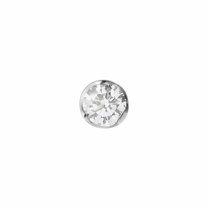 GJ SIGNATURE SOLITAIRE EARSTUD White Gold DIAMOND 0.20 CT i gruppen Øreringe / Diamantøreringe hos SCANDINAVIAN JEWELRY DESIGN (20001349)