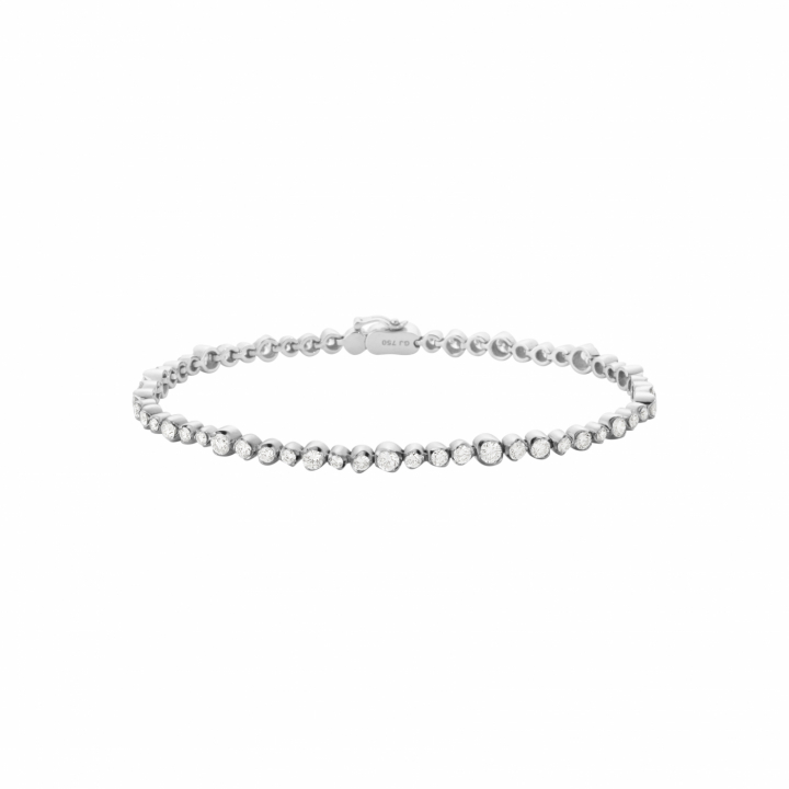 SIGNATURE TENNISBRACELET White Gold DIAMOND i gruppen Armbånd / Hvidguldsarmbånd hos SCANDINAVIAN JEWELRY DESIGN (20001353)