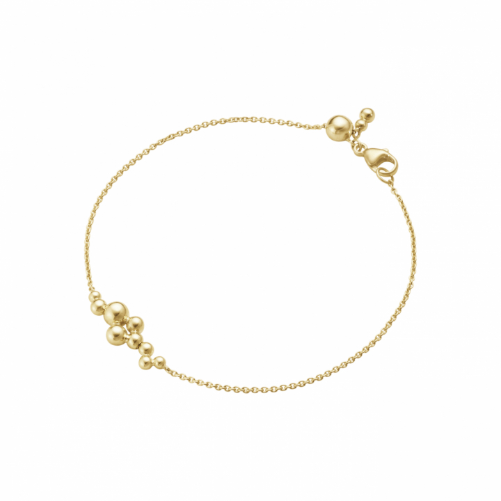 GRAPE CHAIN BRACELET GULD 18 CM i gruppen Armbånd / Guldarmbånd hos SCANDINAVIAN JEWELRY DESIGN (20001424)